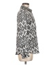 Zara Print Silver Long Sleeve Blouse Size M - photo 4