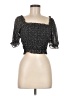 Cotton Candy LA 100% Polyester Black Short Sleeve Top Size M - photo 1