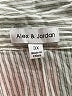 Alexander Jordan Stripes Ivory Long Sleeve Button-Down Shirt Size 3X - photo 7