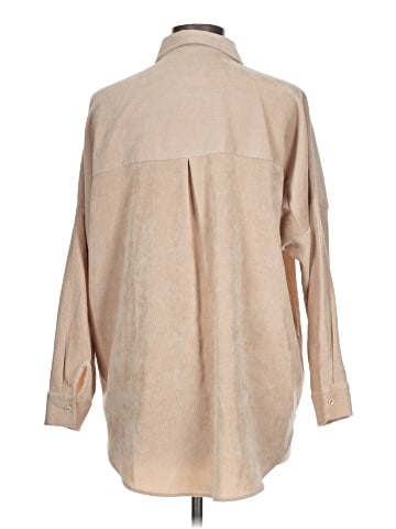 Zara Basic Long Sleeve Button-Down Shirt (view 2)
