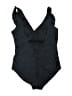 Marina West Solid Black One Piece Swimsuit Size L - photo 2