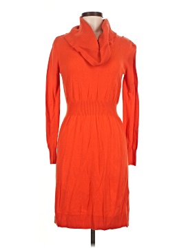 open lace back dress Turtleneck Funnel Sweater Dress main image 0