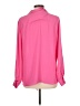 Investments 100% Polyester Pink Long Sleeve Blouse Size L - photo 2