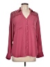 Express 100% Polyester Burgundy Pink Long Sleeve Blouse Size L - photo 1