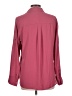 Express 100% Polyester Burgundy Pink Long Sleeve Blouse Size L - photo 2