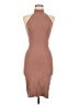 Dynamite Solid Brown Cocktail Dress Size M - photo 1