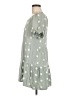 Blu Pepper Polka Dots Gray Casual Dress Size M - photo 5
