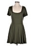 Unbranded Solid Green Casual Dress Size L - photo 1