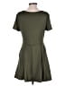 Unbranded Solid Green Casual Dress Size L - photo 2