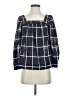 J.Crew Blue 3/4 Sleeve Blouse Size 00 - photo 1