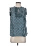 J.Crew 100% Silk Teal Sleeveless Silk Top Size 2 - photo 1