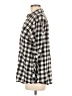 MICHAEL Michael Kors Checkered-gingham Black Long Sleeve Button-Down Shirt Size M - photo 5