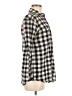 MICHAEL Michael Kors Checkered-gingham Black Long Sleeve Button-Down Shirt Size M - photo 4