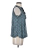 J.Crew 100% Silk Teal Sleeveless Silk Top Size 2 - photo 4