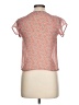 Speechless Orange Short Sleeve Blouse Size L - photo 2