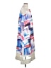 SB 100% Polyester Graphic Blue Cocktail Dress Size XS - photo 4