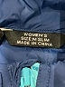 Womens Perceptions 100% Nylon Blue Windbreaker Size M - photo 6