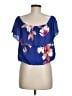 Sienna Sky 100% Polyester Blue Short Sleeve Blouse Size M - photo 2