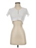 Pull&Bear Ivory Short Sleeve Henley Size S - photo 1