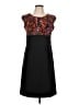 AB Studio 100% Polyester Graphic Black Cocktail Dress Size 12 - photo 1