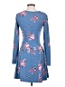 Mudd Floral Blue Casual Dress Size S - photo 2
