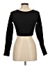 OQQ Black Long Sleeve Top Size M - photo 2