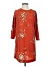 MNG Suit 100% Polyester Print Orange Casual Dress Size 4 - photo 1