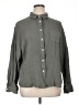 Automet 100% Rayon Houndstooth Gray Long Sleeve Button-Down Shirt Size XL - photo 1