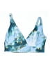 Unbranded Print Blue Two Piece Swimsuit Size 2X - photo 1