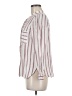 Ann Taylor LOFT Stripes Ivory Long Sleeve Blouse Size M - photo 5