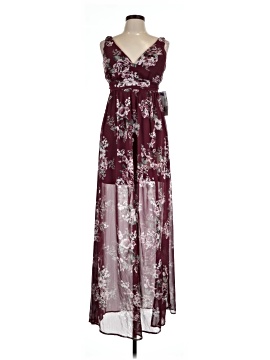 slim fit dress slacks Honey Couture ROSIE Champagne Gold Off Shoulder Beaded Tulle Formal Dr main image 1