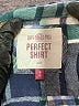 SO 100% Rayon Plaid Blue Long Sleeve Button-Down Shirt Size S - photo 7