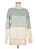 Cupcakes & Cashmere Color Block Teal Pullover Sweater Size M - photo 1