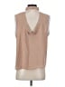 Gracia 100% Polyester Tan Sleeveless Blouse Size S - photo 2