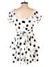 Allison & Kelly 100% Polyester Polka Dots White Romper Size S - photo 2
