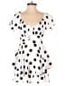 Allison & Kelly 100% Polyester Polka Dots White Romper Size S - photo 1
