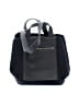 Max Mara 100% Leather Black Blue Leather Tote One size - photo 1