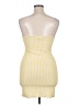 No Comment Checkered-gingham Yellow Cocktail Dress Size XL - photo 2