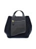 Max Mara 100% Leather Black Blue Leather Tote One size - photo 3