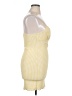 No Comment Checkered-gingham Yellow Cocktail Dress Size XL - photo 4