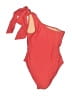 J.Crew Color Block Red One Piece Swimsuit Size 4 - photo 2