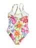 Nicole Miller Floral Ivory One Piece Swimsuit Size P (petite) - photo 2