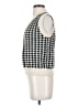 Shein Houndstooth Silver Sweater Vest Size 2 - photo 5