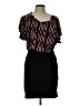 Bisou Bisou Graphic Black Cocktail Dress Size 10 - photo 1
