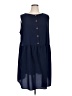 Unbranded Solid Blue Casual Dress Size XL (estimated) - photo 1