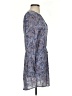 Hinge Paisley Blue Casual Dress Size S - photo 4