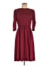 Assorted Brands 100% Polyester Solid Burgundy Casual Dress Size 6 - photo 1