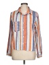 Unbranded Stripes Orange 3/4 Sleeve Blouse Size L - photo 1