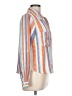 Unbranded Stripes Orange 3/4 Sleeve Blouse Size L - photo 4