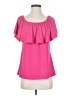 Slinky Brand Pink Short Sleeve Blouse Size XS - photo 1